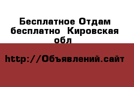 Бесплатное Отдам бесплатно. Кировская обл.